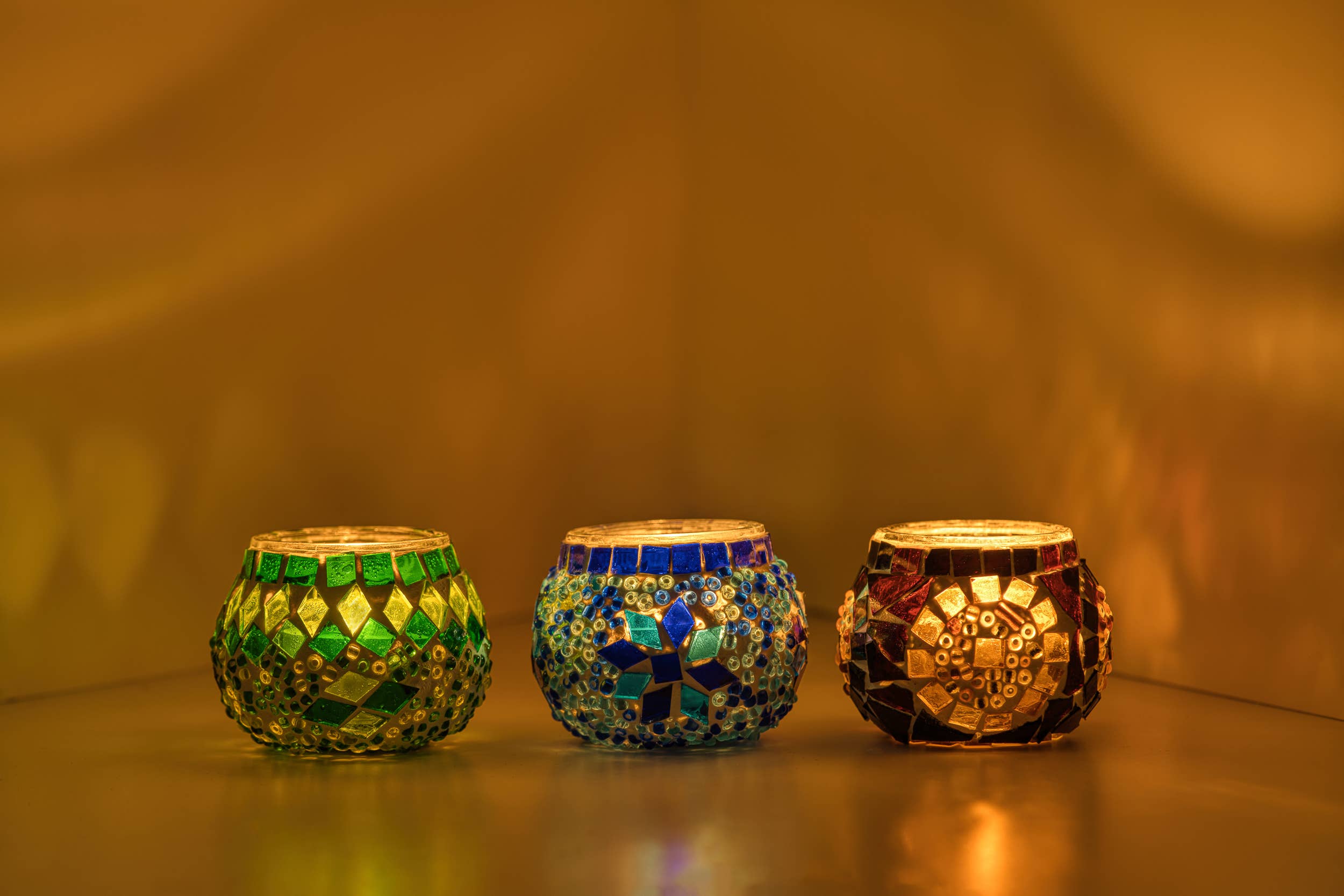 KAFTHAN - Wholesale Candle Holder - Tea Light Mosaic Candle Holders | Christmas Holiday Decor9
