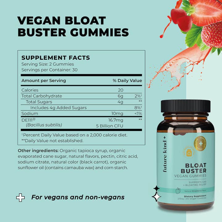 Future Kind - Wholesale Oral Supplement/Vitamin - Vegan Probiotic Gummies: Gas & Bloating Relief1