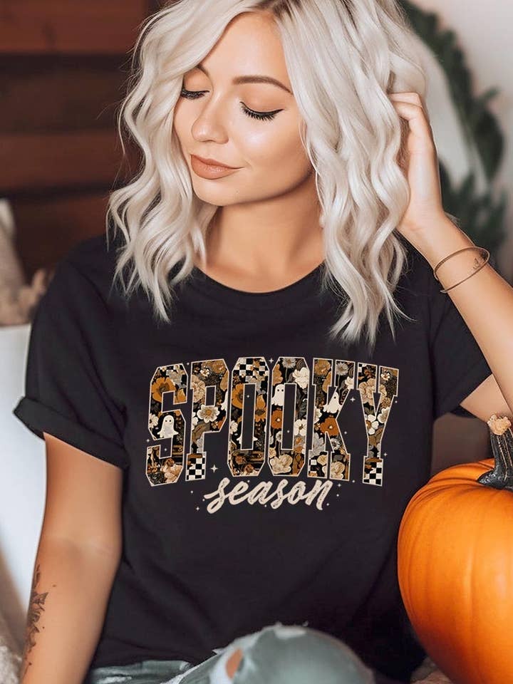 Spooky Season Halloween Graphic Tee for wholesale by COLORBEAR