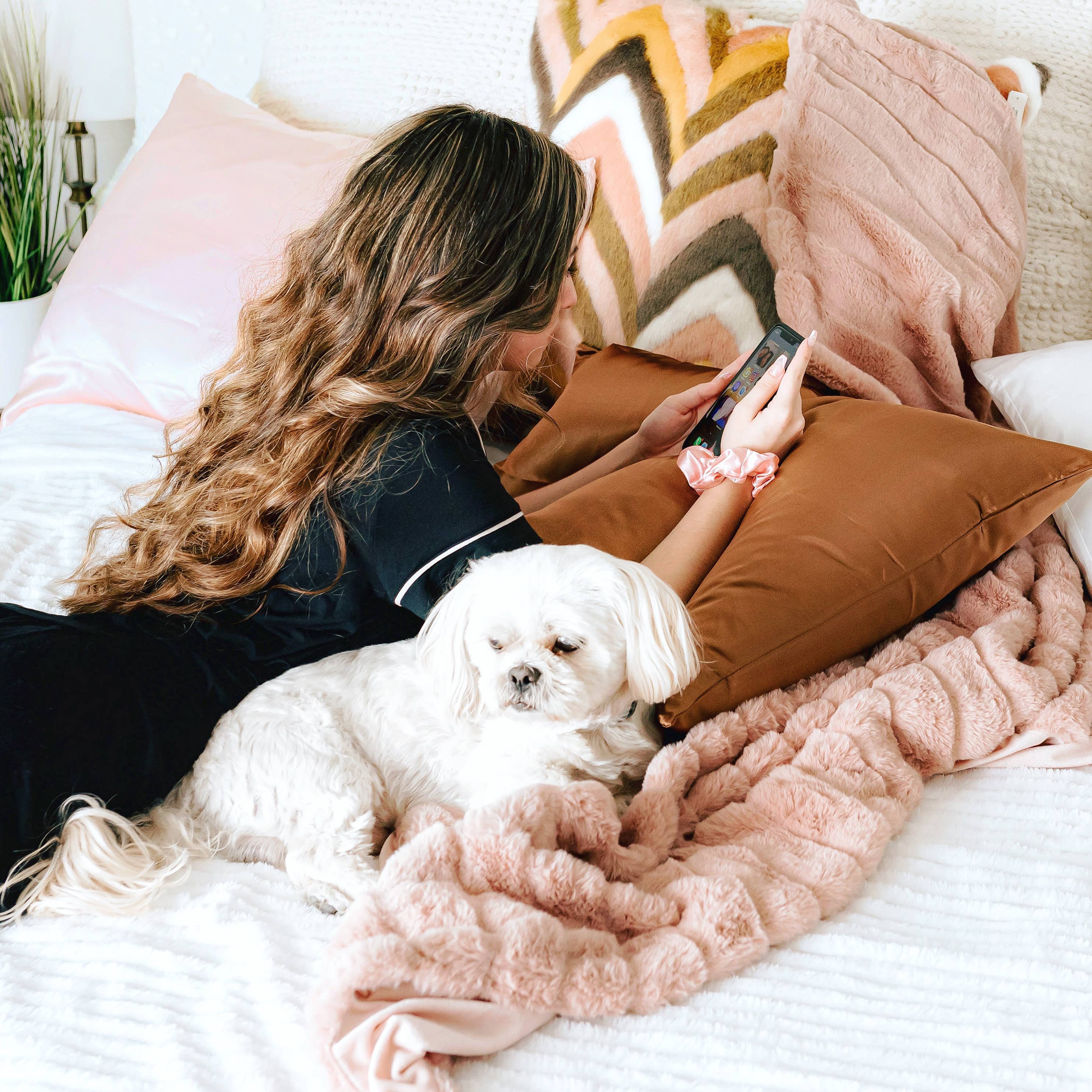 Morning Glamour – wholesale Bedding pillowcase/sham – Signature 2PK Satin Pillowcase- STANDARD/QUEEN8