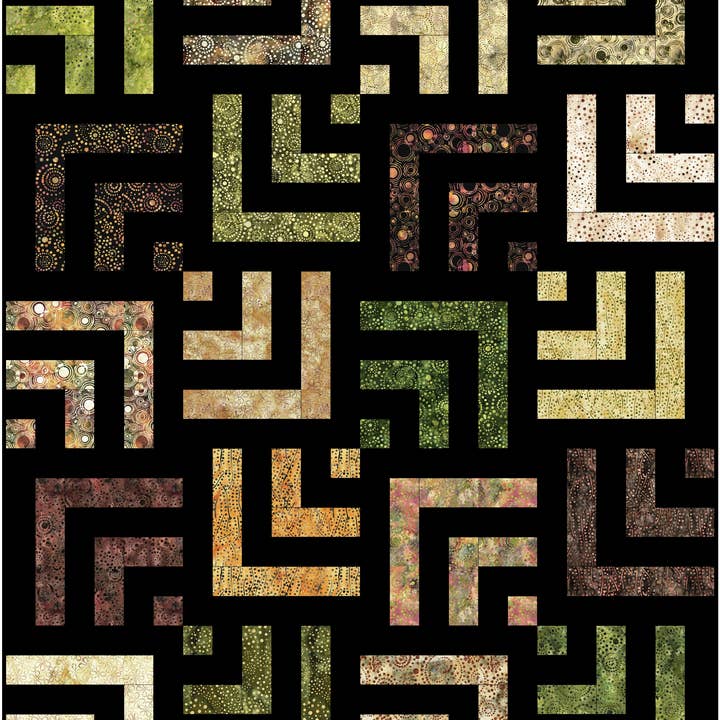 Box Office Quilt Pattern using 2 1/2 inch strips for wholesale by PamelaQuilts