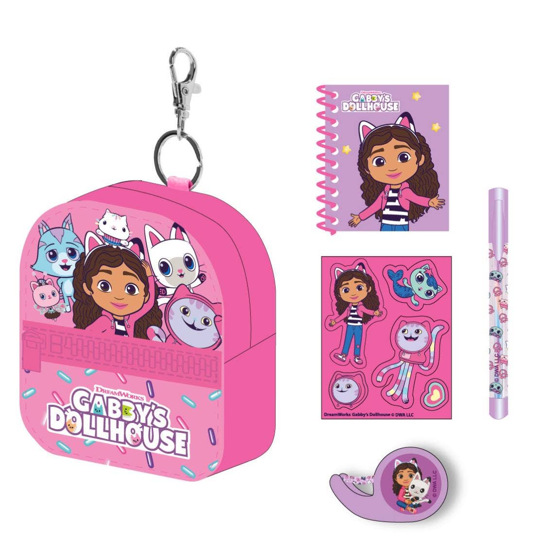 Mastoys, S.L. - Wholesale Stationery/Notecard Set - GABBY'S DOLLHOUSE MINI BACKPACK STATIONERY SET - 27000017511