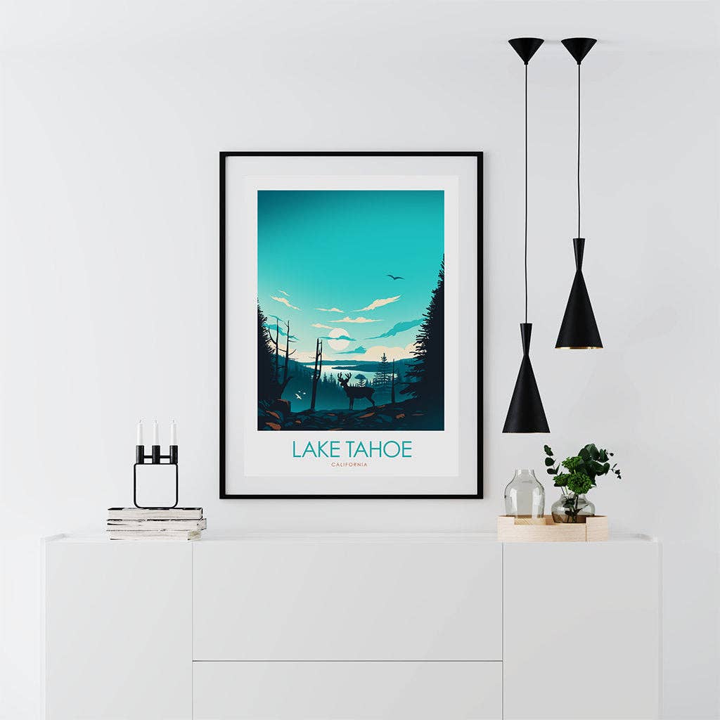Studio Inception – wholesale Art print – Lake Tahoe Minimalist Print6