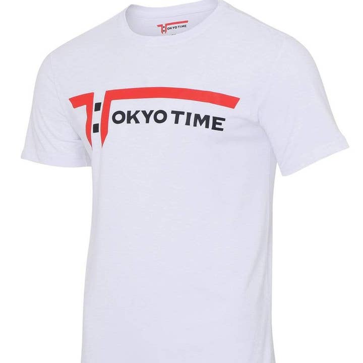 T-shirt urbain Tokyo Time pour homme - Blanc pour la vente par Tokyo Time