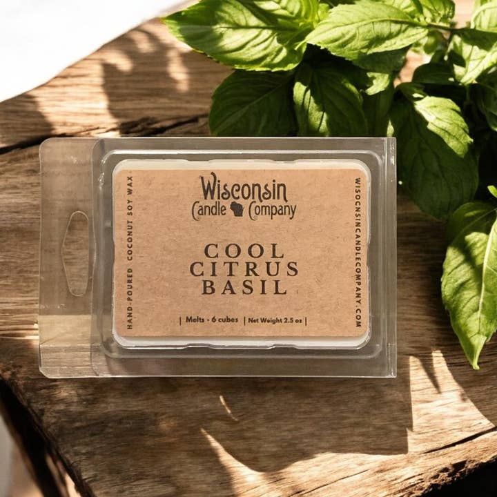 Wisconsin Candle Company - Vente Bougie en bocal - Basilic frais aux agrumes - Saison printemps/été3
