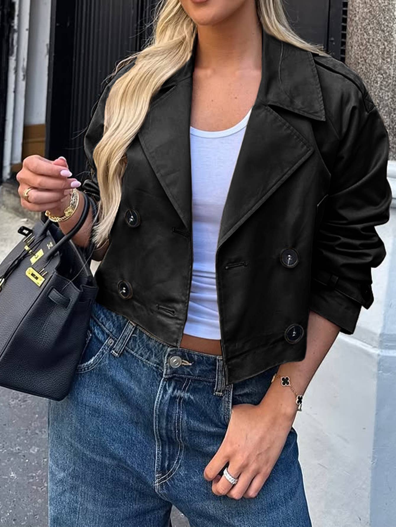 ElevateWell - Wholesale Jacket - Women's - Button-Up Short Jacket0