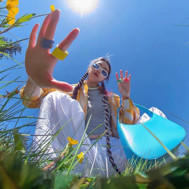 Glynit - Wholesale Shoulder Bag - Women's - Lexi bag CRYSTAL BLUE5