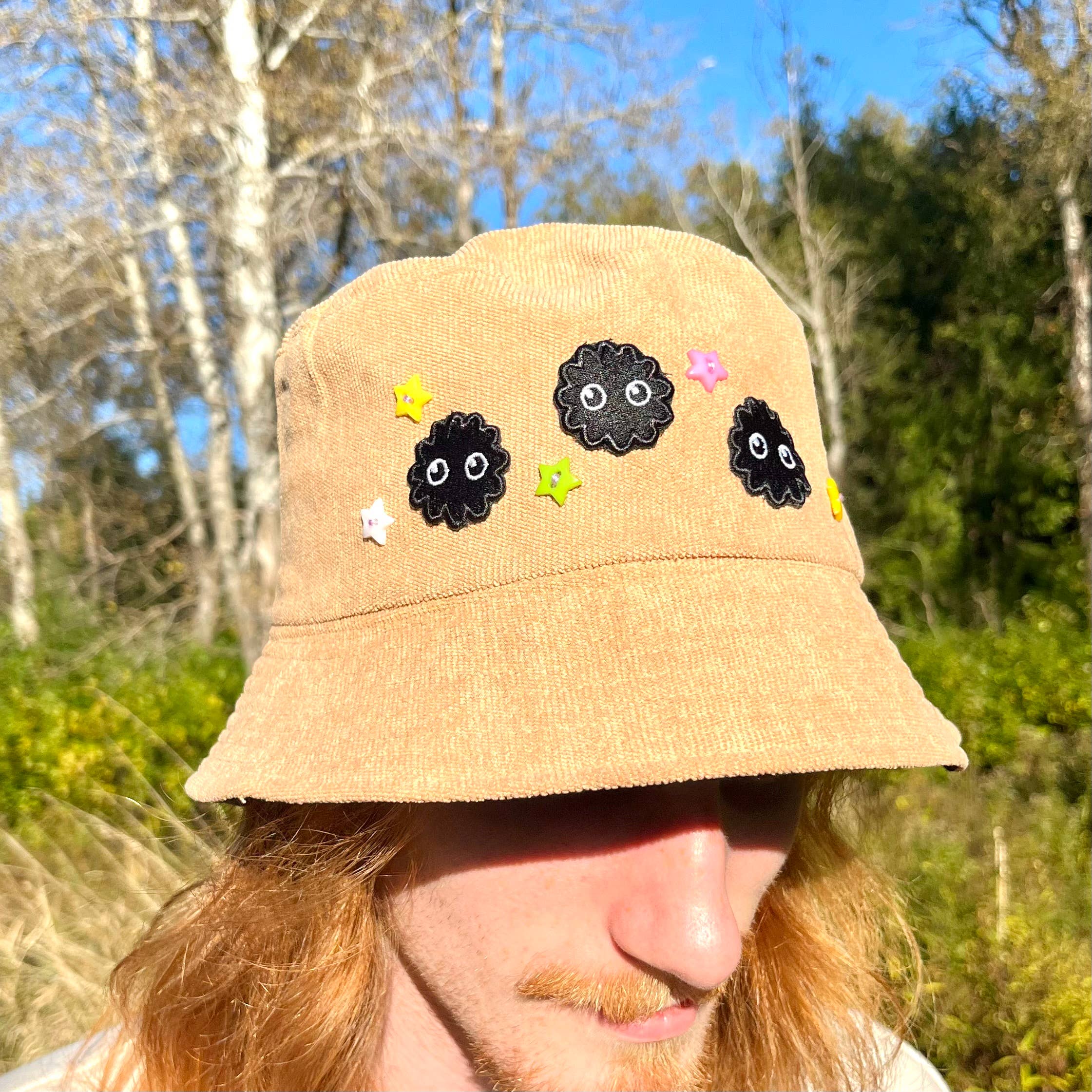 Ichigo Mart - Venta al por mayor Gorro estilo pescador - Unisex - Sombrero de Cubo de Duendecillo de Hollín, Studio Ghibli2