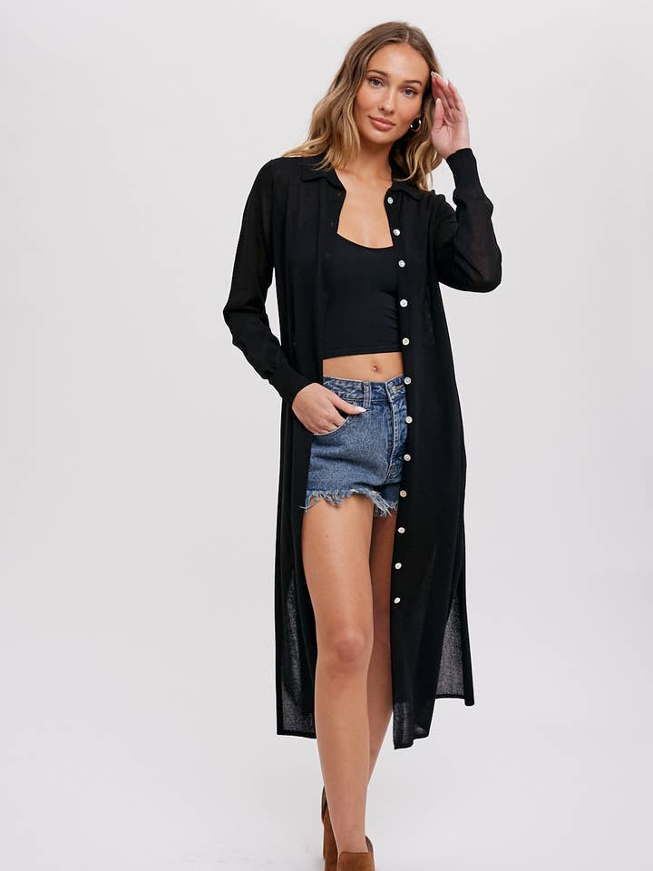 TOP CAMISA DE MALHA PALANGRE por atacado de Bluivy