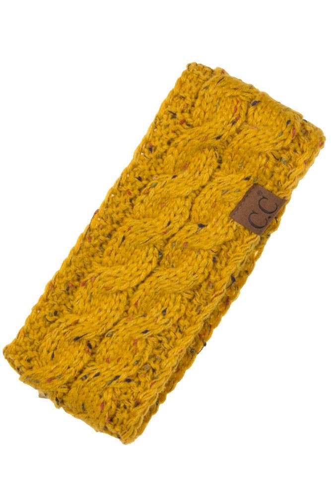 Hana – wholesale Pannband - Dam – C.C Chunky Stickad Confetti Sherpa fodrad pannband7