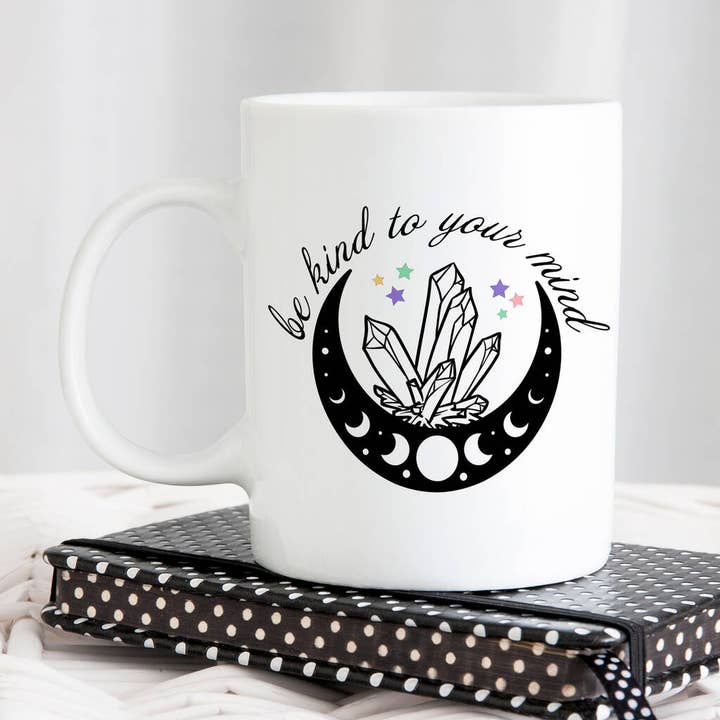 Be Kind To Your Mind Mug for wholesale by Sarah Hurley