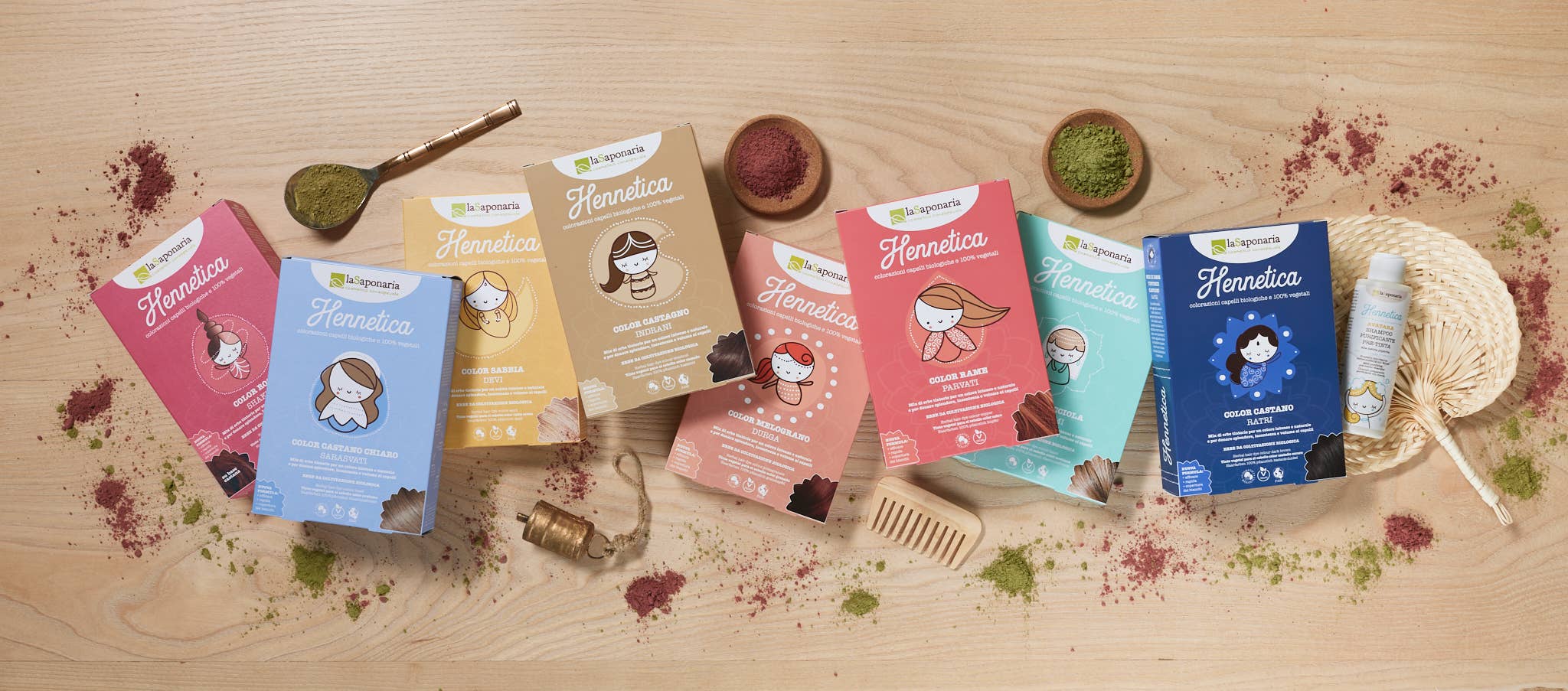 La Saponaria – Engroshandel Hårfarve – Haselnøddefarvet plantefarve - Lakshmi (100 g)5