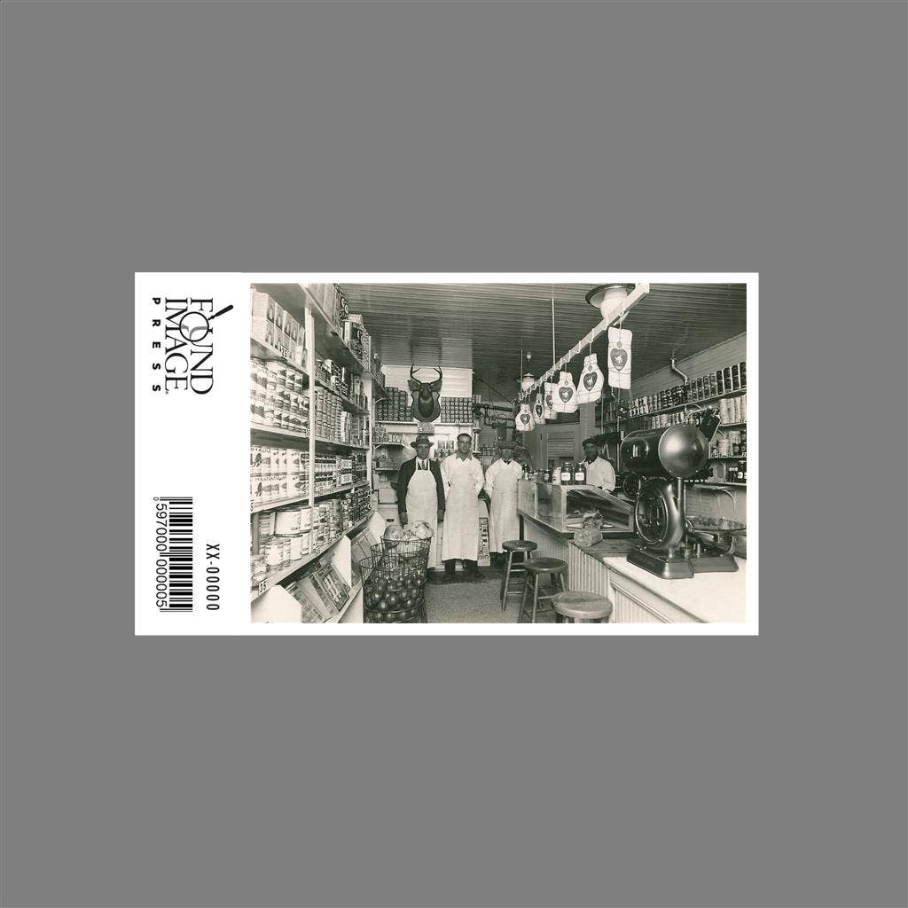 Found Image Press – wholesale Klistermärke – Klistermärke FO-202 Foto av gammal livsmedelsbutik1