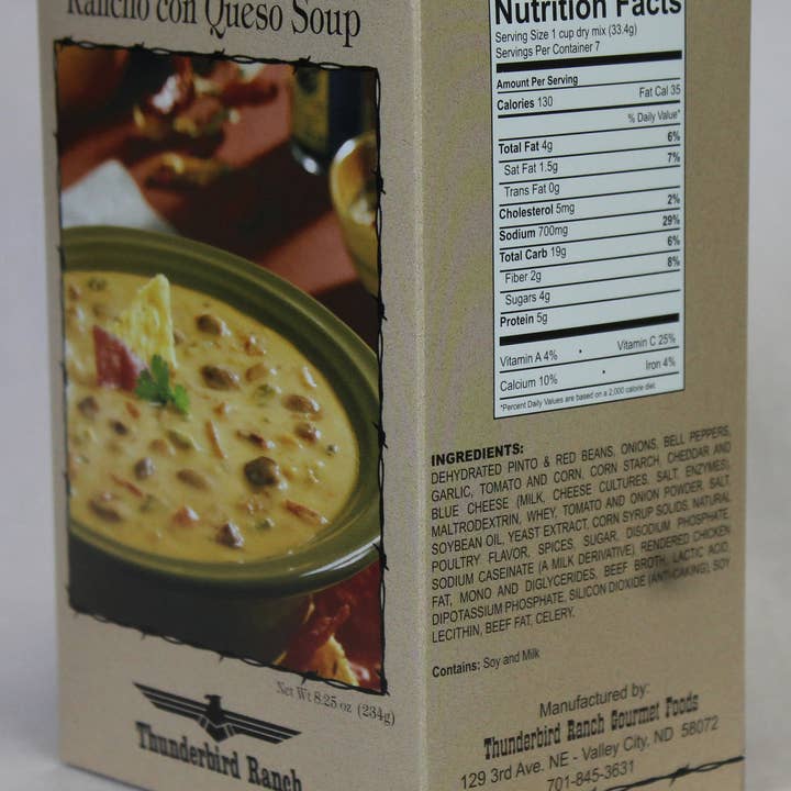 Thunderbird Ranch Gourmet Foods - Wholesale Soup - Rancho con Queso Soup3