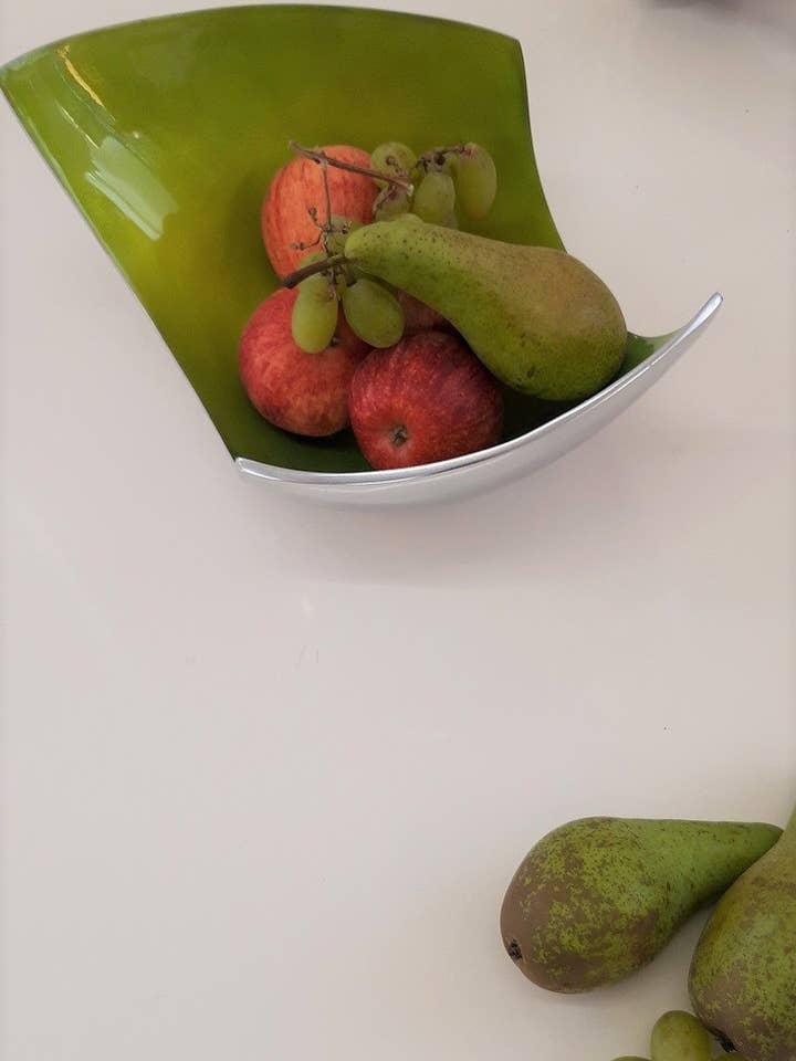 Contemporary Decorative Bowl - Lime Green Funky Fruit Bowl for wholesale by Oh So Pretty & Green