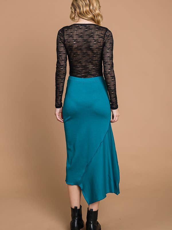 Culture Code - Wholesale Skirt - Women's - CBR1843X - ASYMMETRY MIDI SKIRT10