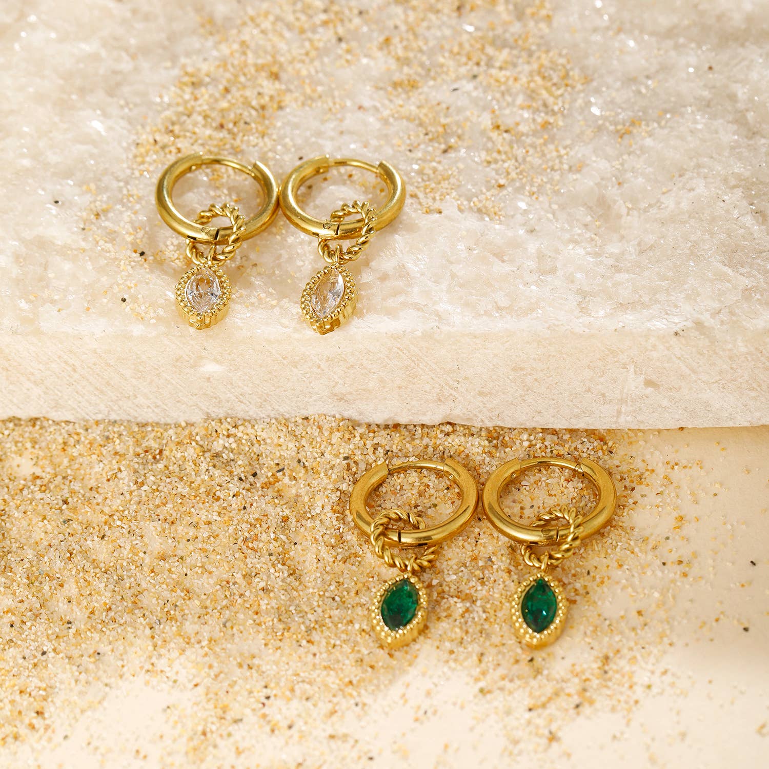 Kapyco - Wholesale Huggie Earrings - stainless steel earrings - BO1002402