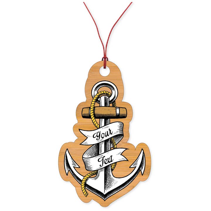 Morris Magnets - Wholesale Ornament - Ornament - Realistic Anchor with Sash2