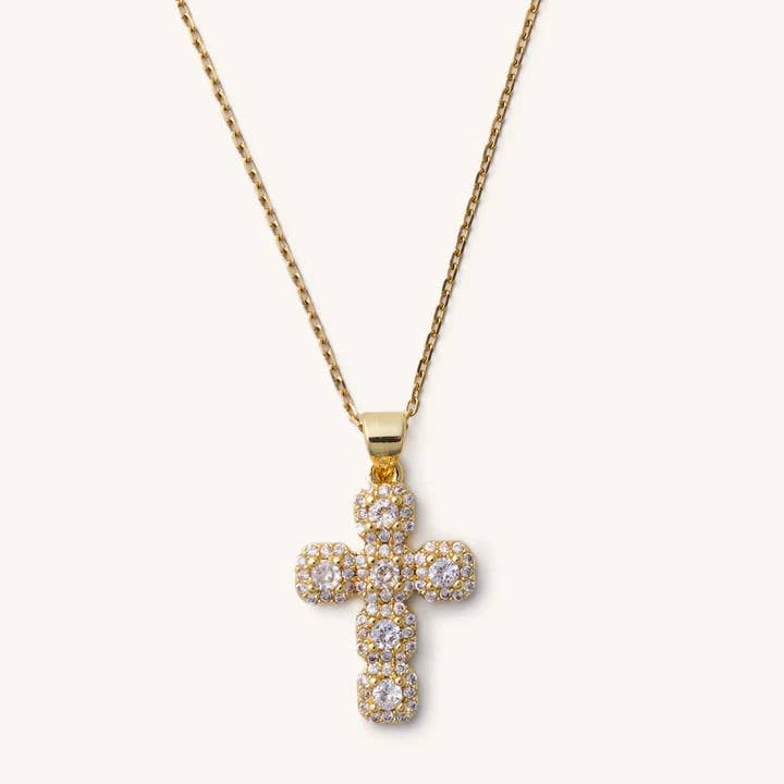 Nikki Smith Designs - Wholesale Pendant/Charm Necklace - Diamond Cross Adjustable Necklace