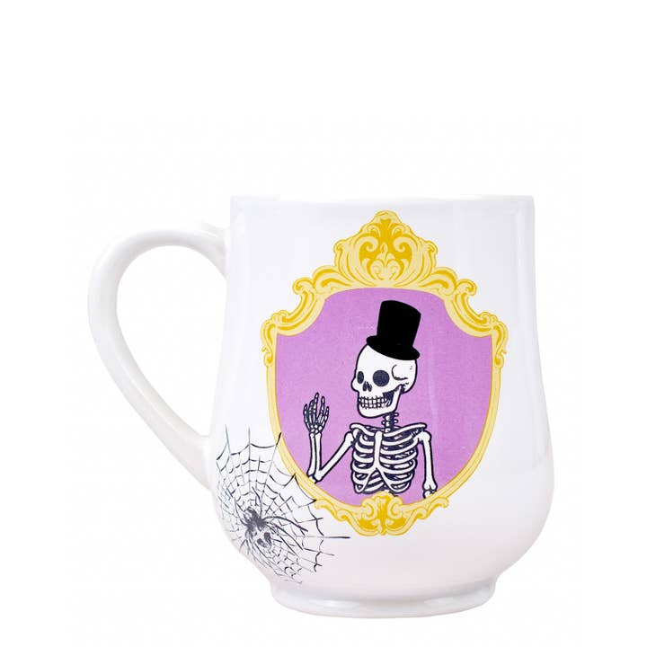 Caneca Esqueleto Dourado Branco/Multicolor 530ml. por atacado de The Royal Standard