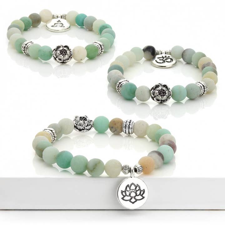Amazonite Buddhist Bracelet for wholesale by UniArt