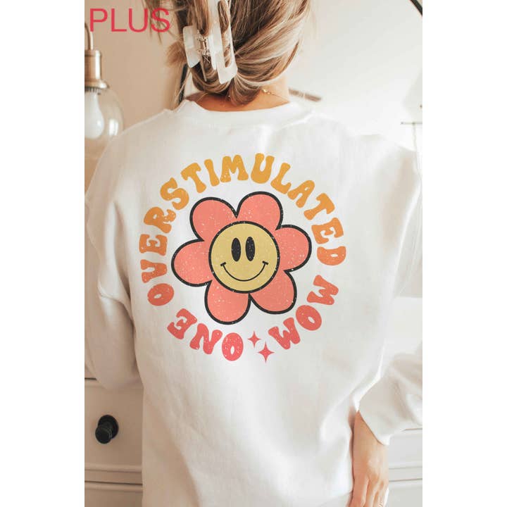 PLUS - FORAN BAG OVERSTIMULERET MOR Sweatshirt for engroshandel hos A. BLUSH CO