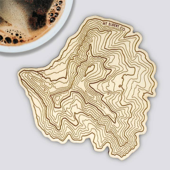 SML | Simple Modern Living - Wholesale Coasters - Colorado Mountains Topography Coasters - Set of 46