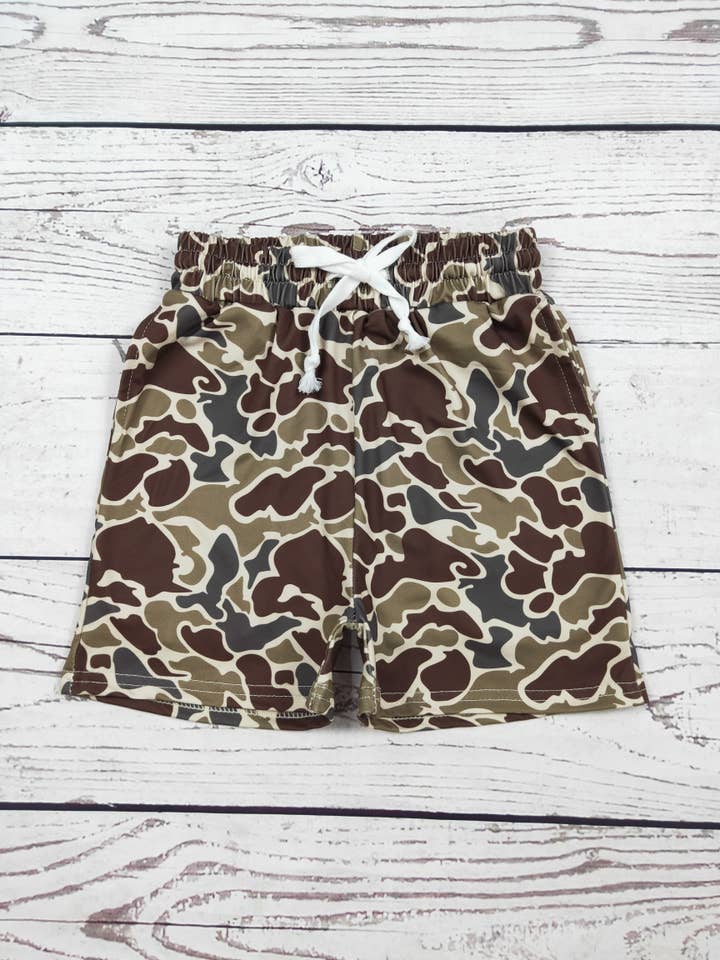 Boys Camouflage Boutique Shorts for wholesale by sassy kids palace