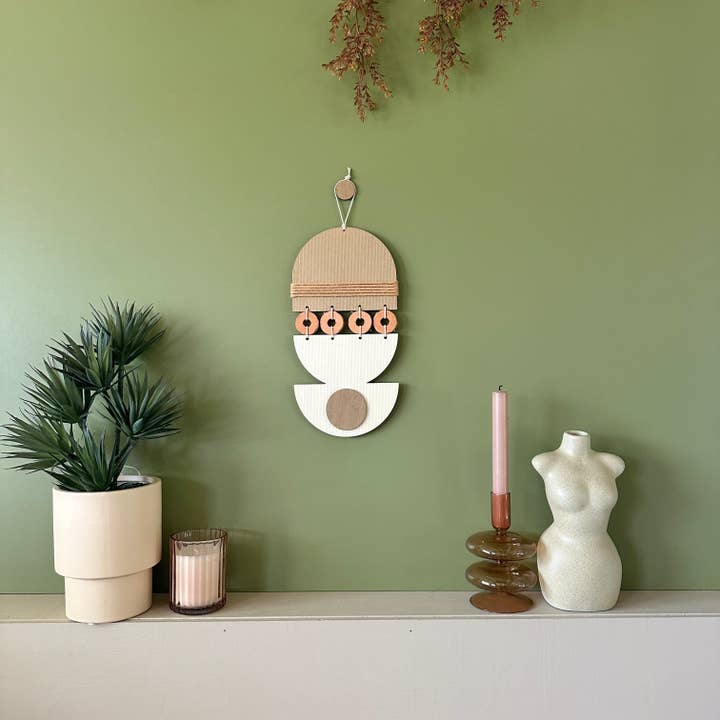 Boho väggkonst - neutral inredning - modern geometrisk väggkonst för wholesale av We Are Lunarium Ltd