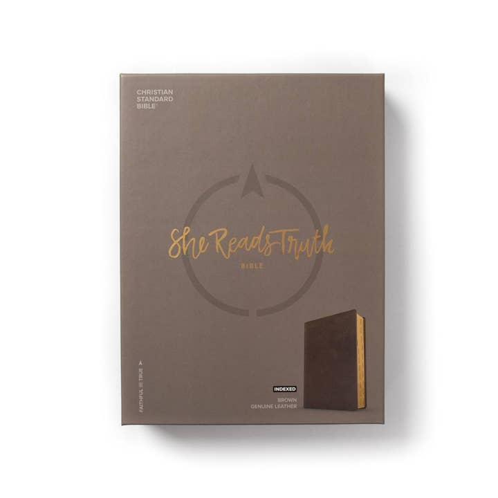 Lifeway - Wholesale Display Book - CSB She Reads Truth Bible, Brown Genuine Leather, Indexed9
