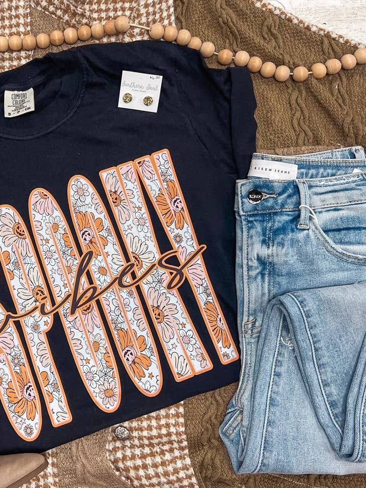 SPOOKY VIBES TEE for wholesale by Southern Babe Wholesale