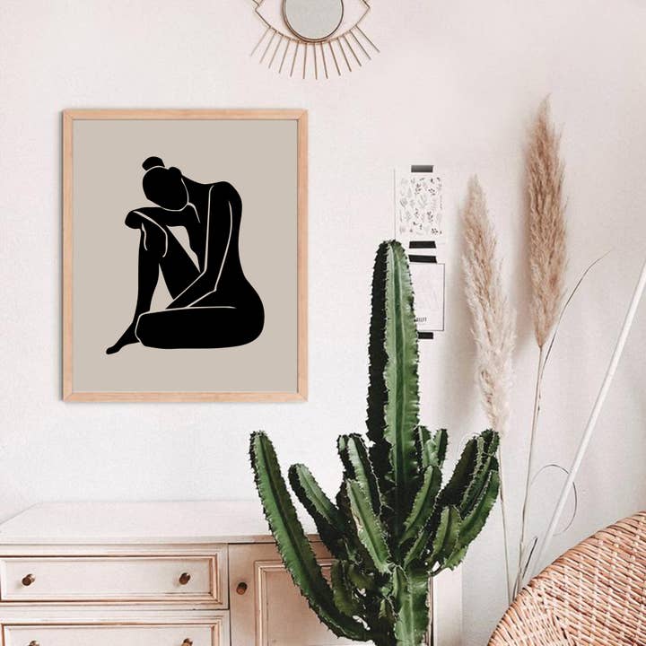 Lumina – Großhandel Kunstdruck – Nackte Frau Zeichnung drucken3