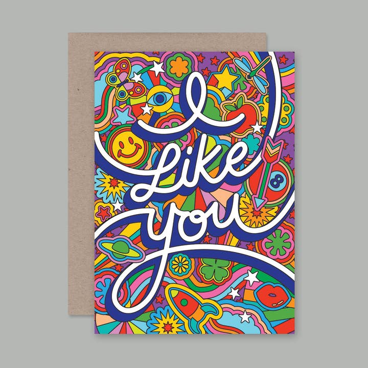 I LIKE YOU card for wholesale by AHD Paper Co