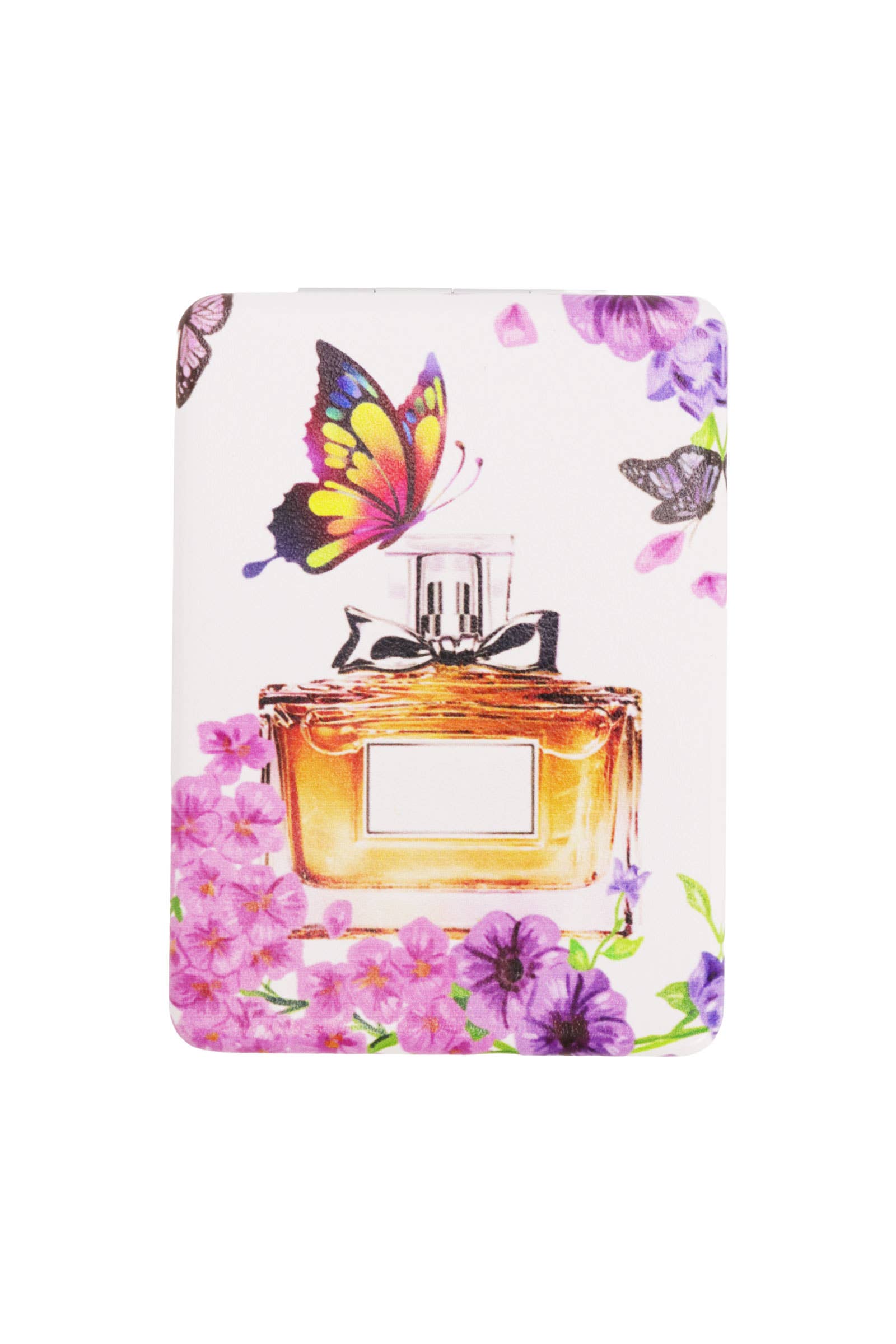 ASSORTED Perfumes Floral Makeup Mirror - 12 Pcs for wholesale on Faire7