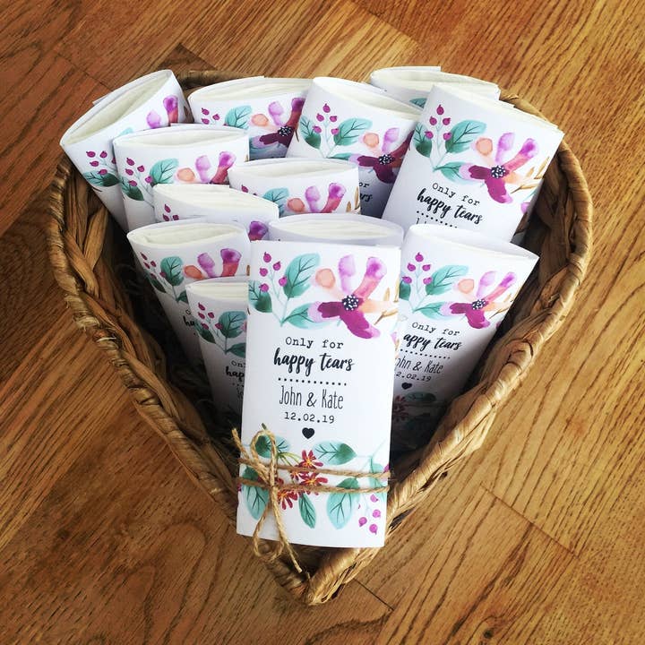 Mermaid Marys – wholesale Tissue paper – Happy Tears Wedding Tissues - Floral2