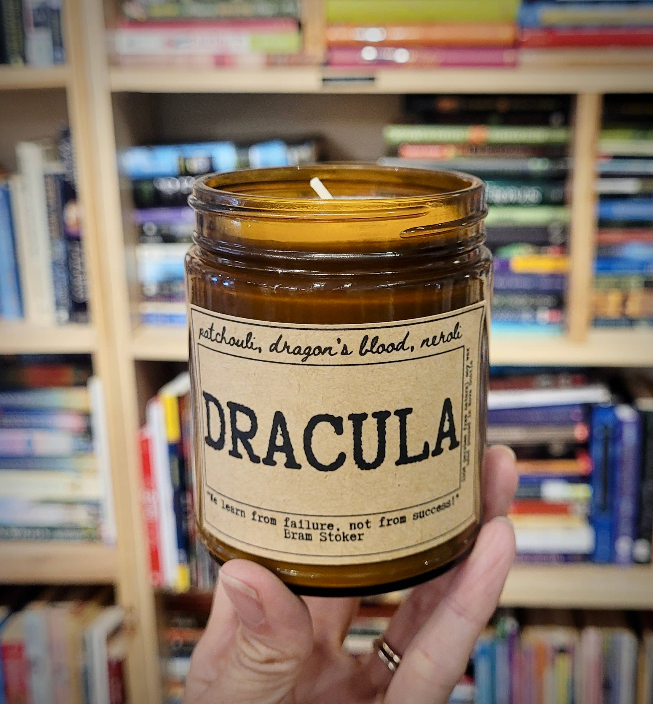 NovelTea Bookstore & Gifts - Wholesale Jar/Filled Candle - Dracula - Incense Scented Candle2