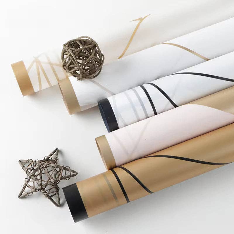 Elegant Design Supply - Wholesale Wrapping Paper Roll - Geometry Flower Wrapping Paper (20pcs/bag)8