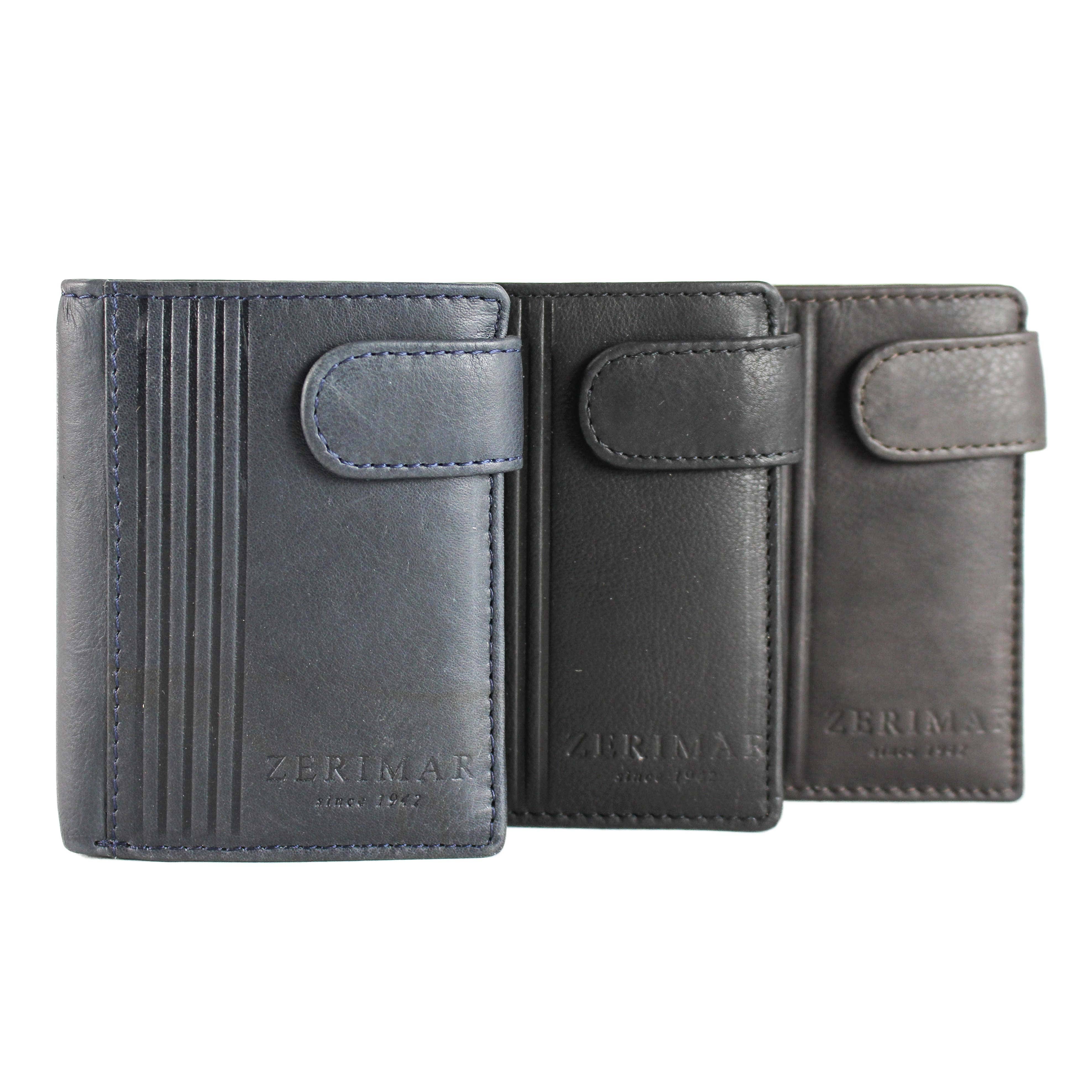 Zerimar 1942 - Wholesale Wallet - Men's - Men's leather wallet purse card holder 10x9 cm  8