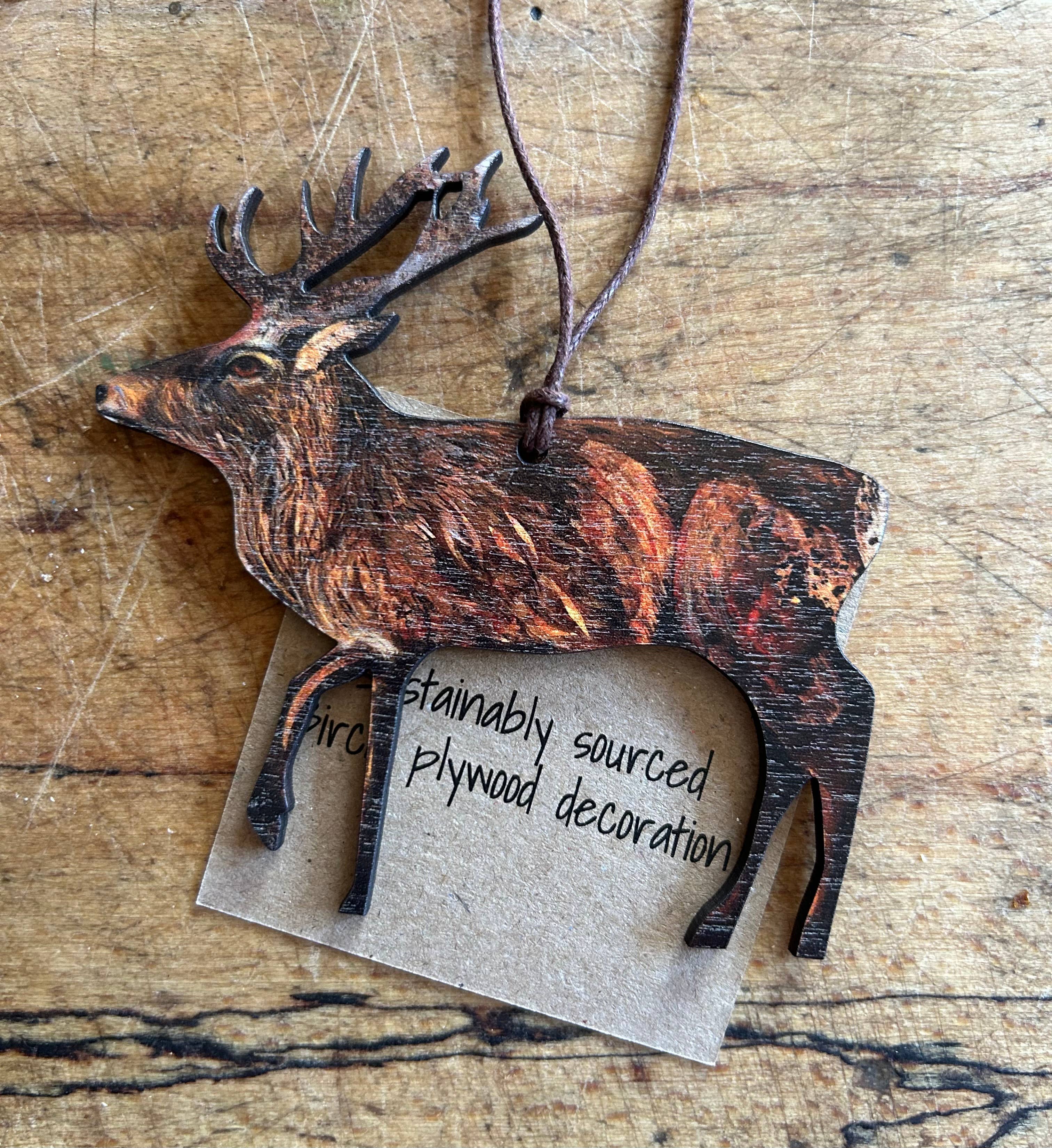 Clare O’Neill Artworks - Wholesale Wall Accent - Autumn Stag birch plywood decoration  2