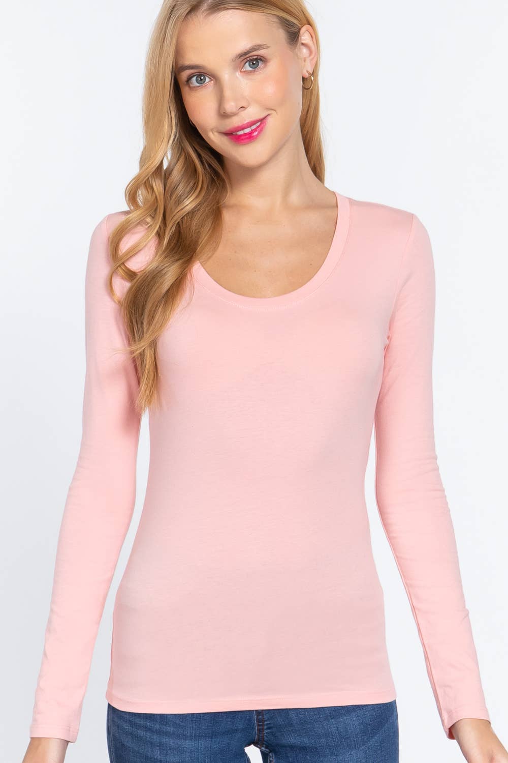 Vanilla Monkey - Wholesale Knit Top - Women's - Long Sleeve Scoop Neck Basic Top8