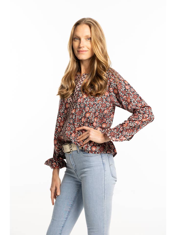 Lucia Top. Cherry Black for wholesale on Faire2