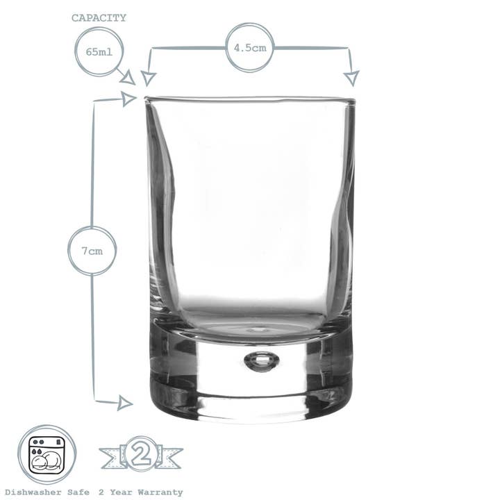 Rinkit Ltd - Wholesale Shot Glass - Bormioli Rocco Barglass Shot Glass - 65ml