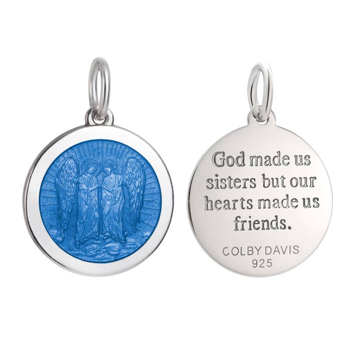 Colby Davis of Boston - Wholesale Individual Charm/Pendant - Colby Davis Pendant: Medium Sisters - Sterling Silver