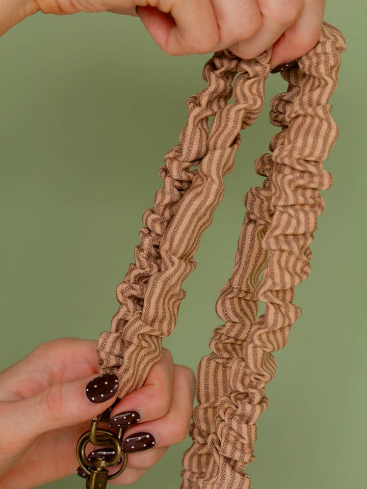 Coffee Striped Lanyard for wholesale by Shop Andi