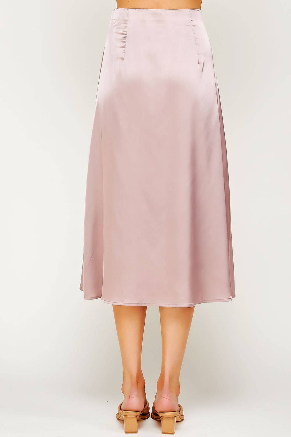 Sweet Generis - Vendita all'ingrosso Gonna - Donna - GONNA MIDI PLUS IN RASO CON ELASTICO IN VITA5