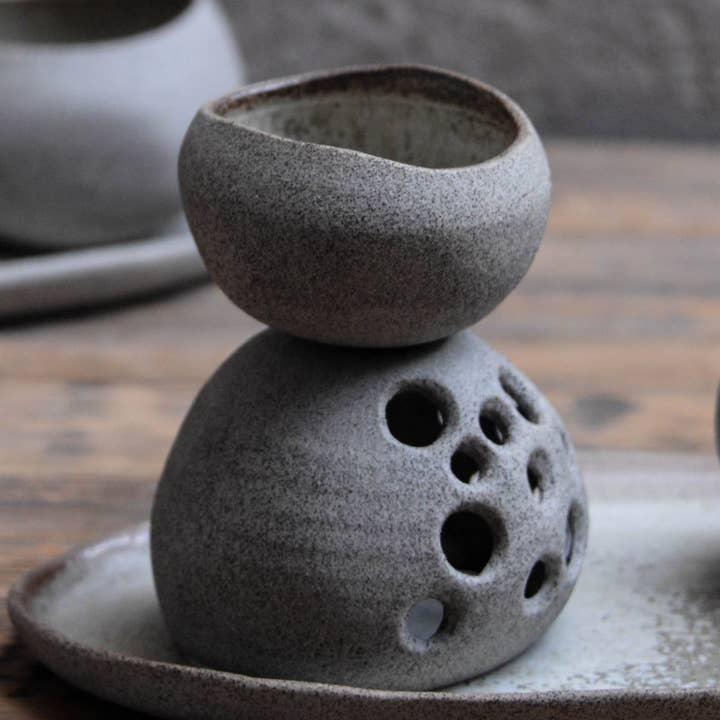 LAIMA CERAMICS (SIA Radosa Apvieniba Spares) – wholesale Aromaterapiinhalator – Stensamling Staplade Stenar Aromadiffusor — Stengods0