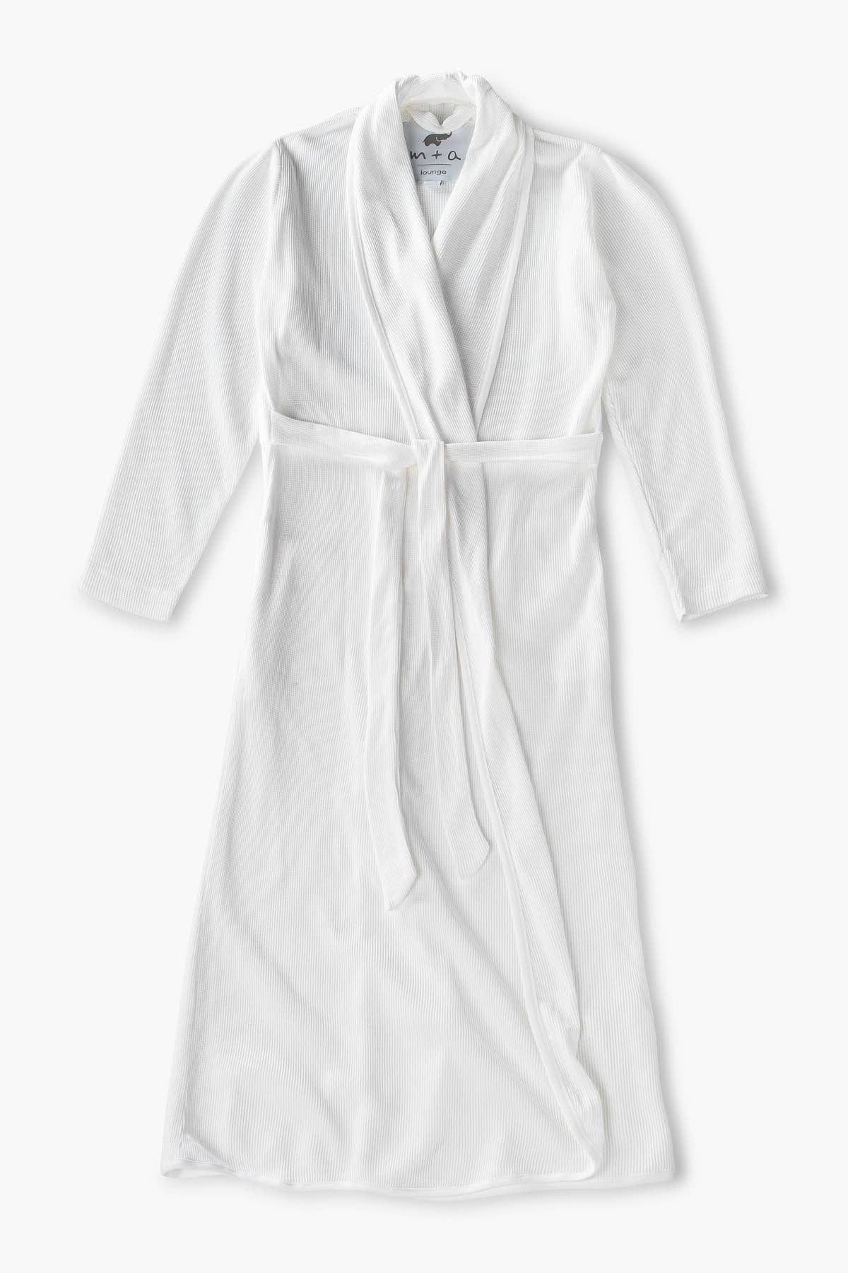Monica + Andy - Venta al por mayor Bata - Mujer - Bata Organic Lounge Blanca_White2