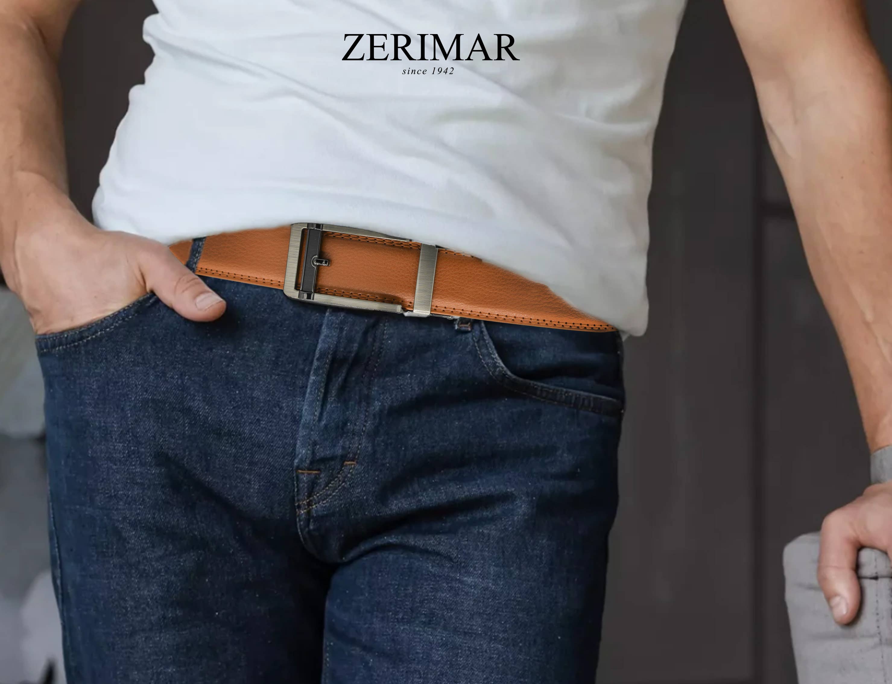 Zerimar 1942 - Wholesale Belt - Men's - Zerimar Premium Leather Belt – Elegant 30mm Automatic Buckle24