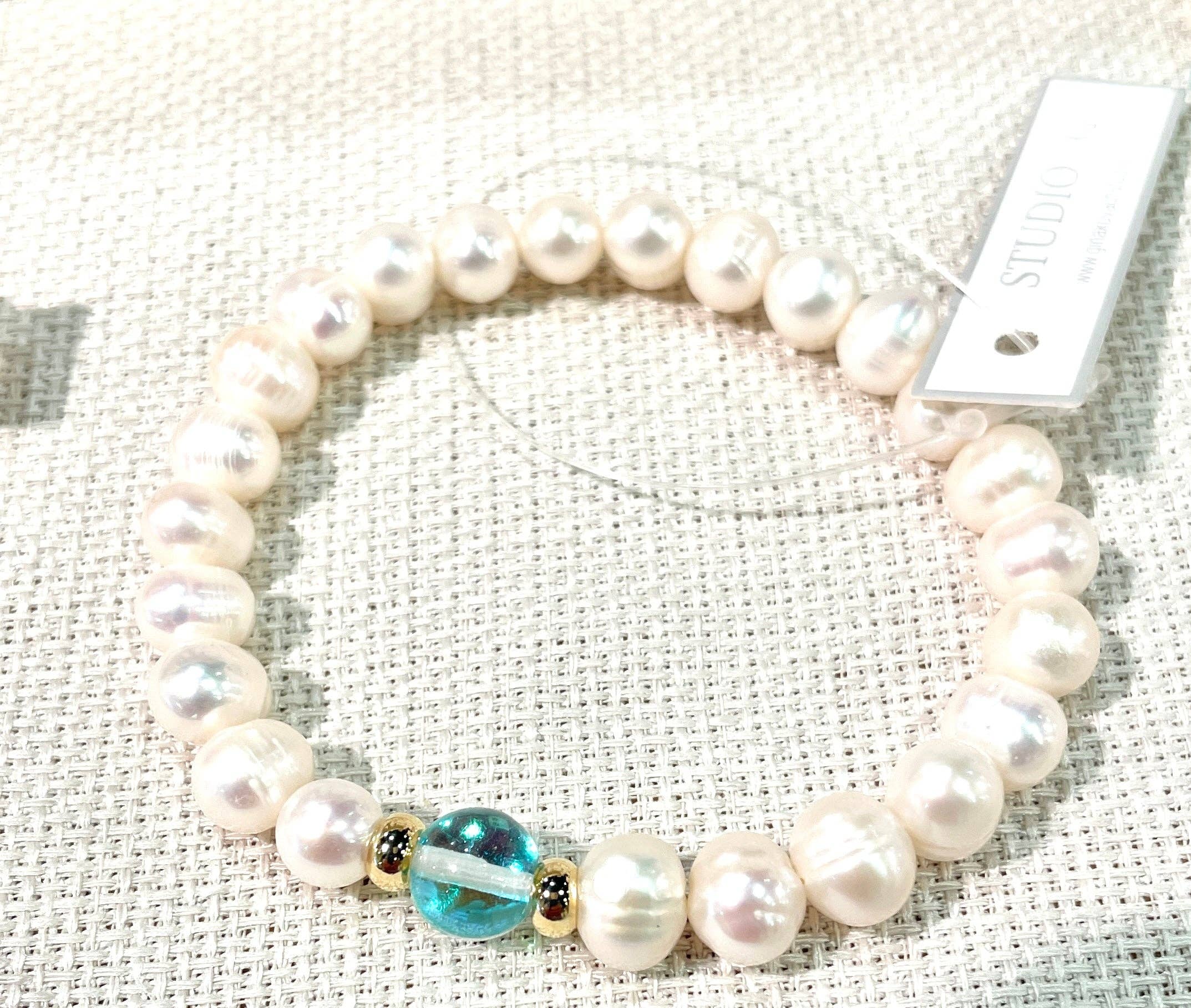 Studio G - Vente Bracelet de perles - Perle #1235 avec centre en verre1