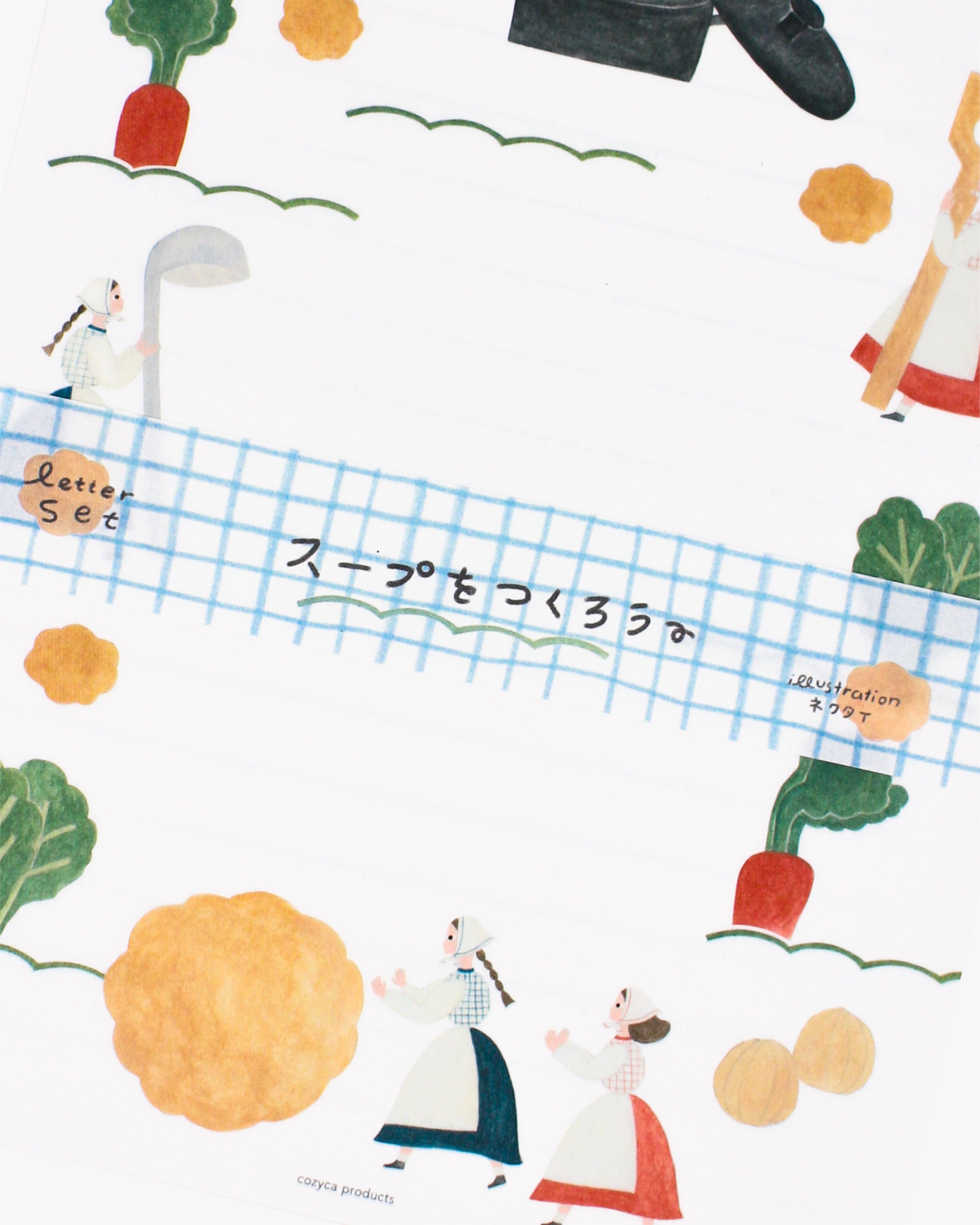 Her Winter Flowers - Wholesale Stationery/Notecard Set - Writing Set - スープ/Make Soup2